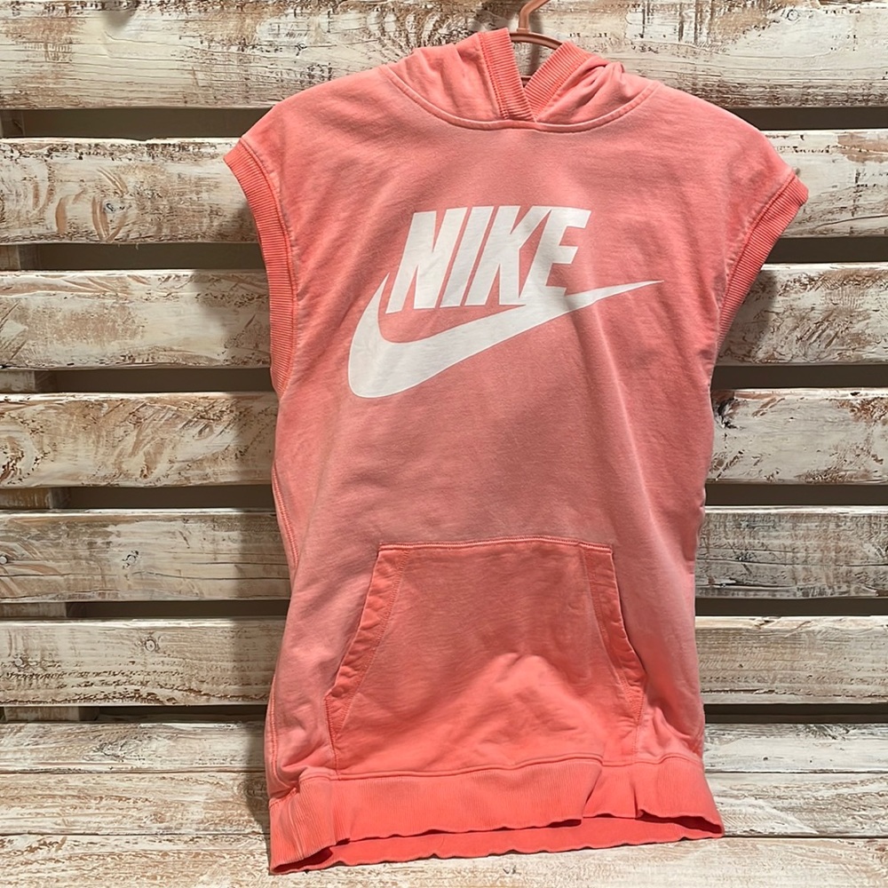 🔥🔥 (3/$20) 
Nike Muscle Tank w/ Hoodie in a beautiful Peachy Color